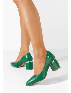 Zapatos Nelia zöld elegáns magassarkú cipő