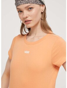 Vans pamut póló női, narancssárga
