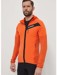adidas TERREX sportos pulóver narancssárga, sima, kapucnis, IN7009