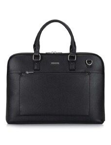 Ökobőr laptop táska 13"-es laptop számára Wittchen, fekete, műbőr