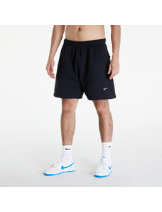 Férfi rövidnadrág Nike Solo Swoosh Men's Brushed-Back Fleece Shorts Black/ White