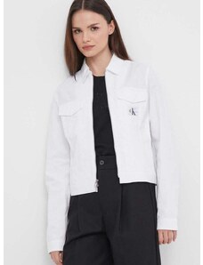Calvin Klein Jeans rövid kabát női, fehér, átmeneti