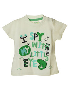 Boboli I Spy fehér baba fiú póló – 62 cm