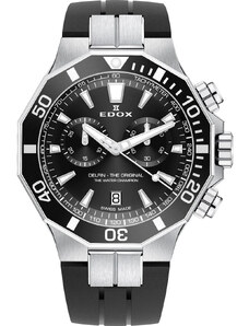 Edox 10112-3NCA-NIN Delfin Chronograph Mens Watch 43mm