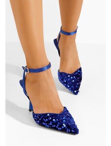 Zapatos Alaia kék tűsarkú cipő