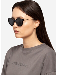 SHELVT Stílusos női fekete napszemüveg OKU-8913-1