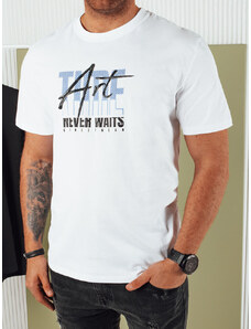 BASIC Fehér férfi póló nyomtatással ART RX5392