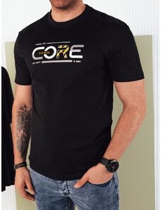 BASIC Fekete férfi póló nyomtatással CORE RX5419
