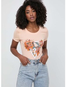 Guess t-shirt női, narancssárga, W4GI62 J1314