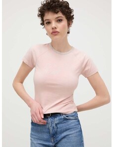 Diesel t-shirt női, rózsaszín