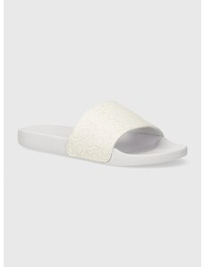 Calvin Klein papucs POOL SLIDE EPI MONO fehér, női, HW0HW01974