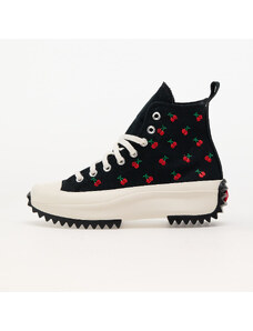 Converse Run Star Hike Platform Cherries Black/ Egret/ Red, magas szárú sneakerek