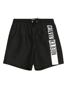 Calvin Klein Swimwear Rövid fürdőnadrágok 'Intense Power' fekete / fehér