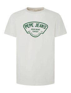 Pepe Jeans Póló 'Cherry' smaragd / piszkosfehér