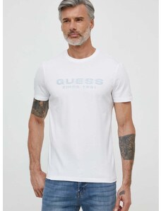 Guess t-shirt fehér, férfi, nyomott mintás, M4GI61 J1314