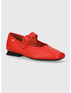 Camper bőr balerina cipő Casi Myra piros, K201629.003