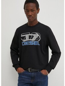 Diesel felső S-GINN-K43 fekete, férfi, nyomott mintás, A12508.0HAYT