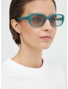 Ray-Ban napszemüveg zöld, női, 0RB4421D
