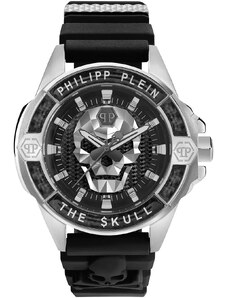 Philipp Plein PWAAA1622 The Skull Carbon Fiber Férfi karóra 44mm 5ATM