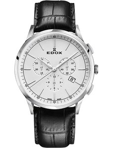 Edox 10236-3C-AIN Les Vauberts Chronograph Férfi karóra 42mm 5ATM