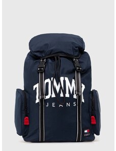 Tommy Jeans hátizsák sötétkék, férfi, nagy, nyomott mintás