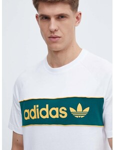 adidas Originals pamut póló fehér, férfi, nyomott mintás, IU0198