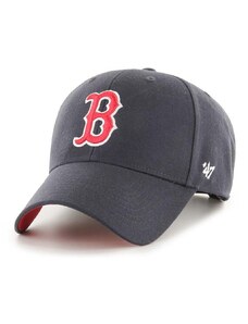 47brand pamut baseball sapka MLB Boston Red Sox sötétkék, nyomott mintás