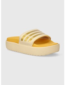 adidas papucs sárga, női, platformos, IF3422