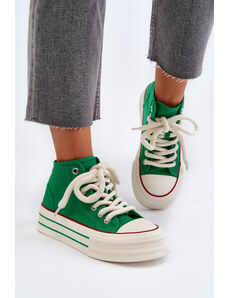 Kesi Women's Platform Sneakers Green Aineri