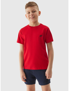 Boys' Plain T-Shirt 4F - Red