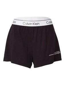Calvin Klein Swimwear Rövid fürdőnadrágok 'Meta Legacy' fekete / fehér