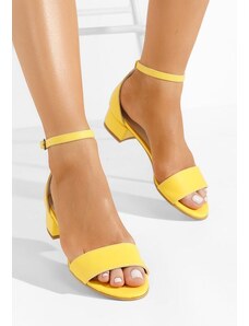 Zapatos Antanea v3 sárga vastag sarkú szandál