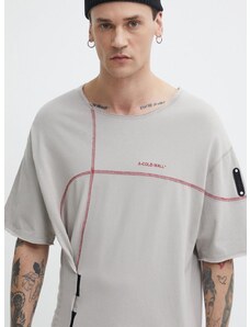A-COLD-WALL* pamut póló Intersect T-Shirt bézs, férfi, nyomott mintás, ACWMTS179