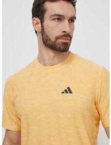 adidas Performance edzős póló sárga, sima, IT5402