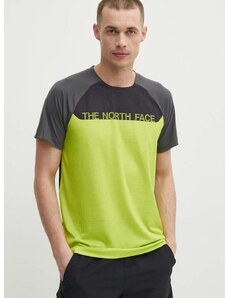 The North Face sportos póló zöld, mintás, NF0A87TYWIP1
