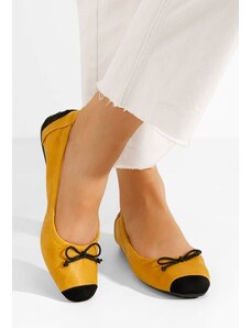 Zapatos Amania v3 sárga női balerina