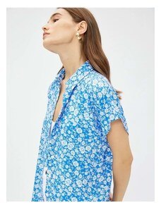Koton Floral Shirt Short Sleeves Ecovero Viscose