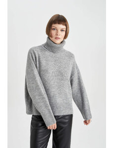 DEFACTO Relax Fit Turtleneck Pullover