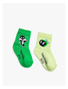 Koton 2-Pack Sylvester And Tweety Printed Socks Licensed