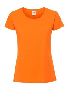 Iconic 195 Ringspun Premium Premium Fruit of the Loom Orange T-shirt