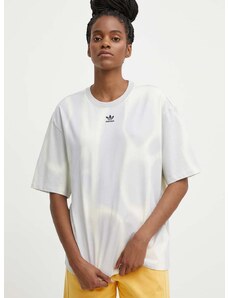adidas Originals pamut póló női, szürke, IU2481