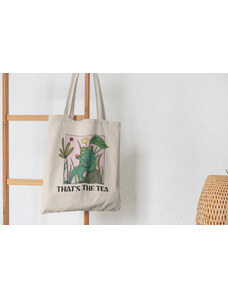 BHarts Design That's the Tea - békás vászontáska/ Tote bag