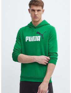 Puma felső zöld, férfi, nyomott mintás, kapucnis, 907666