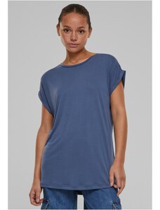 Urban Classics Women's Modal Extended Shoulder Tee T-Shirt - Vintage Blue
