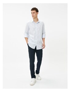 Koton Sports Shirt Classic Collar Long Sleeve Buttoned Cotton Non Iron