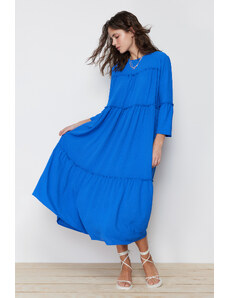 Trendyol Blue Piping Detailed Woven Dress