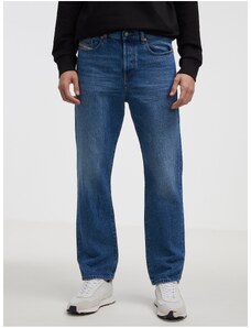 Navy Blue Men's Straight Fit Diesel Jeans - Men's