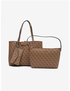 Women's brown handbag Guess Eco Brenton - Women