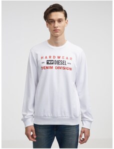 White Men's Diesel Sweatshirt - Men's