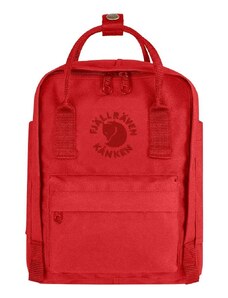 Fjallraven hátizsák Re-Kanken Mini piros, kis, nyomott mintás, F23549